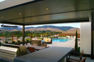 A louvered patio providing shade for residents throughout the United States, done by Apollo