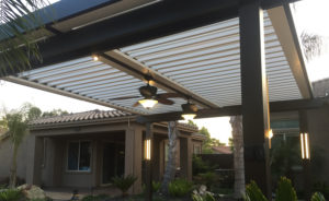Temperature control brought by a smart louvered roof from Apollo
