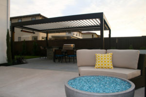 Residential louvered patios done by Apollo Opening Roof