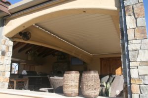 Beautiful residential louvered patio done by Apollo Opening Roof