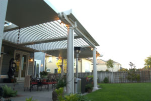 Apollo's residential integrated louvered pergolas