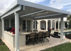 Apollo's louvered opening roofs for residential patios