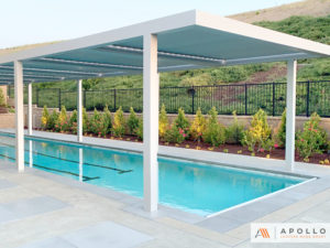 Backyard louvered pergola from Apollo