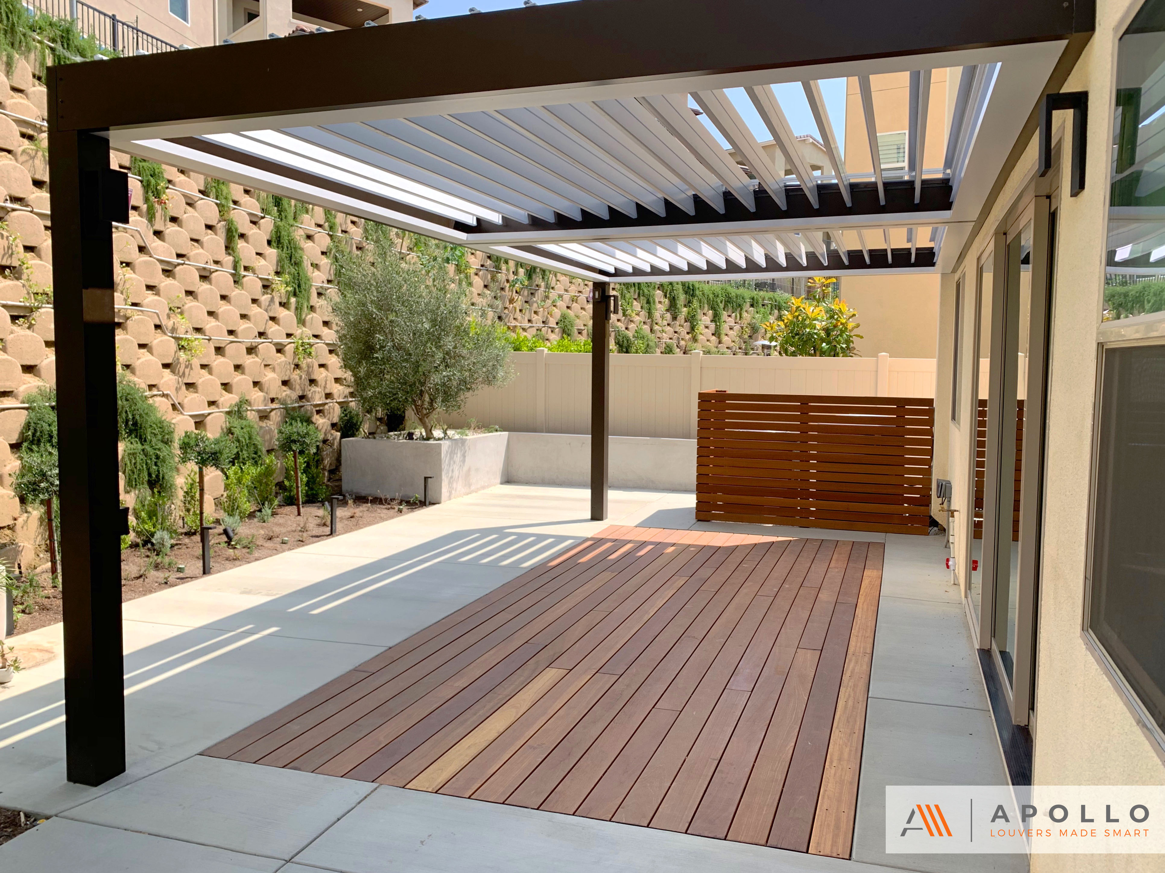Apollo Opening Roof Smart Louvered, Electric Patio Covers