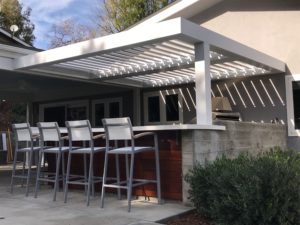 Louvered pergola to transform your outdoor living space
