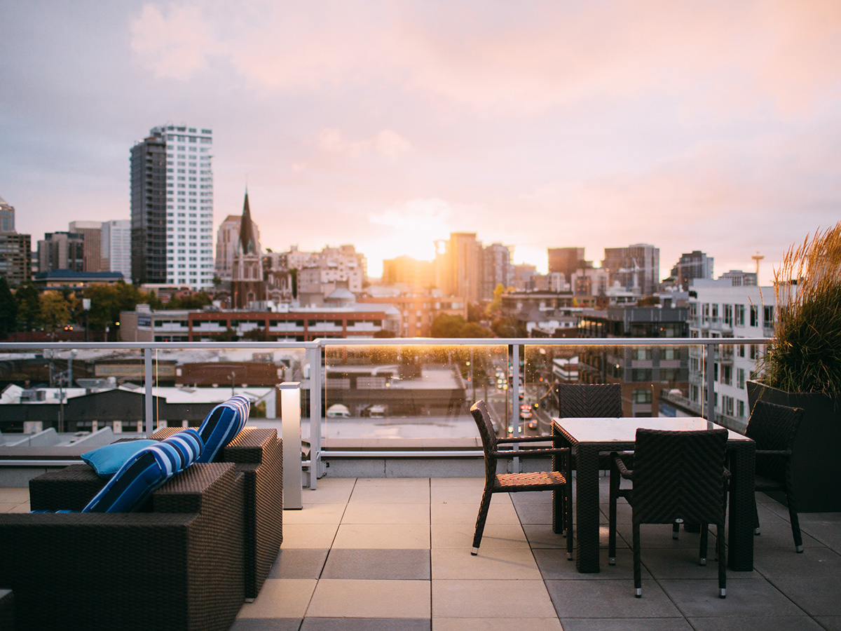 Rooftops are more enjoyable with shelter from the elements