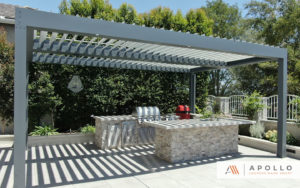 Slate and Pewter Pergola