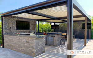 Bronze and Sand Pergola