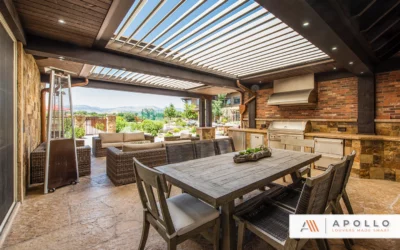 Why Every Outdoor Kitchen Needs a Louvered Pergola Overhead