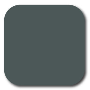 Slate powder coat color swatch for aluminum pergola frames — a muted dark blue-gray finish available on frame components only.