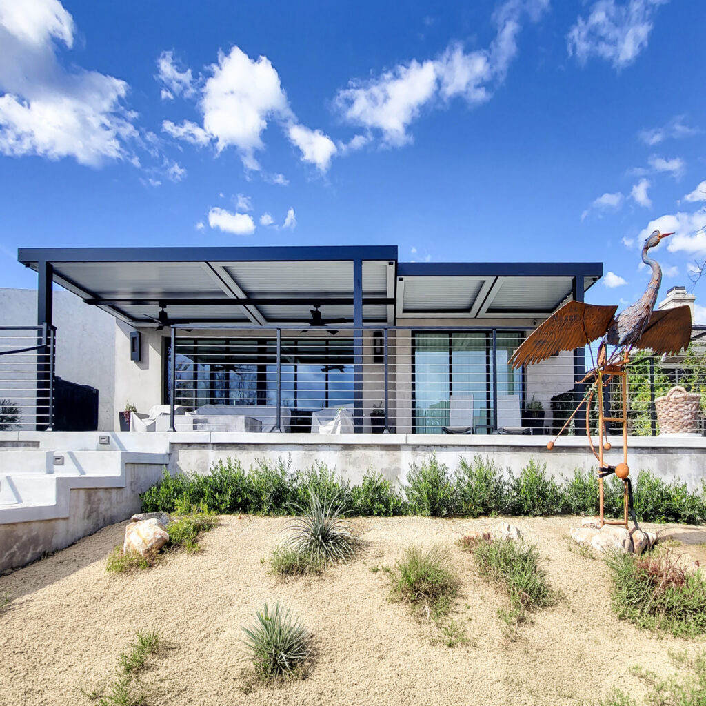 Westlake Village, CA | Wall-Attached Louvered Pergola